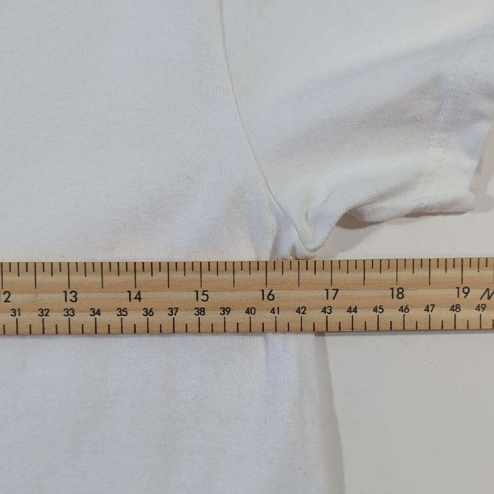 Naked & Famous Denim Women's Heavyweight Cotton Crew Tee - White Size Small - Picture 7 of 9